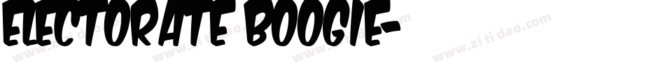 Electorate Boogie字体转换